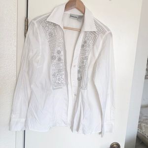 Chico’s Button Down with Beaded Details